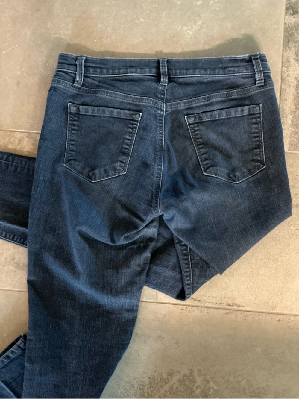 LOFT Women's Dark Blue Skinny Jeans
